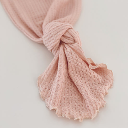 handmade newborn girl knot gown