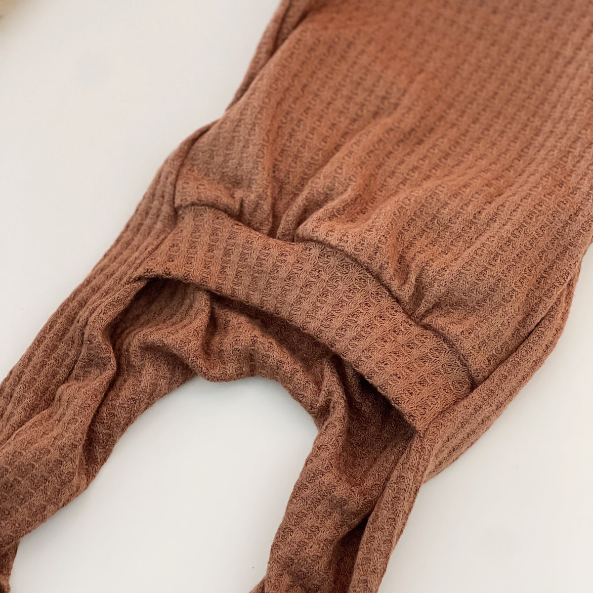 muted tone baby boy clothes in waffle knit