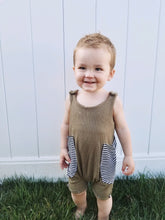 Load image into Gallery viewer, rib knit summer baby romper
