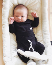 Load image into Gallery viewer, newborn black take home outfit
