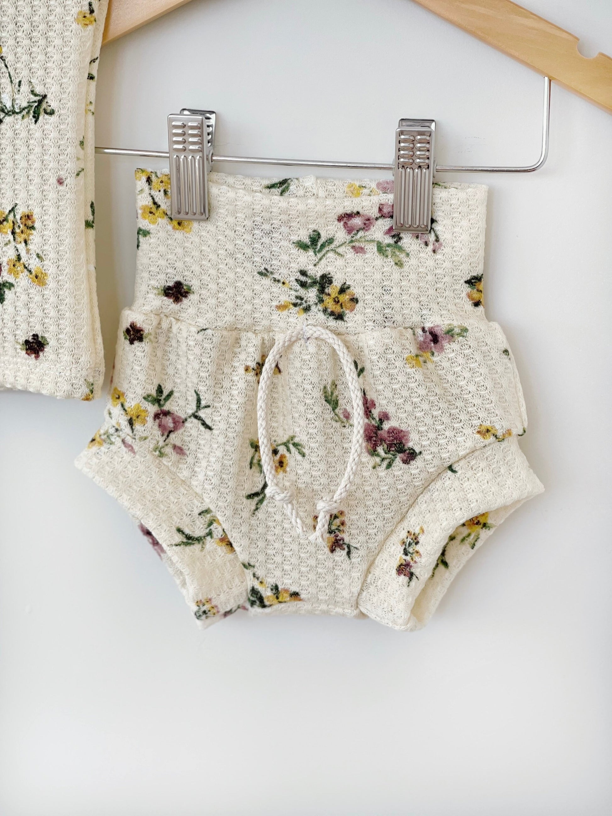 Summer baby girl clothes, floral girl clothes, bummies outfit, two-piece, toddler girl outfit, short sleeve, vintage summer outfit - Laylie