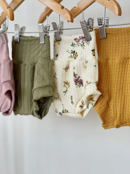 Summer baby girl clothes, floral girl clothes, bummies outfit, two-piece, toddler girl outfit, short sleeve, vintage summer outfit - Laylie