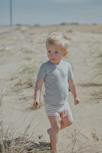 Stripe baby clothes, summer outfit, gender neutral baby, earthy tone, beach vibes, cream clothes, summer set, bummies set, boho baby.