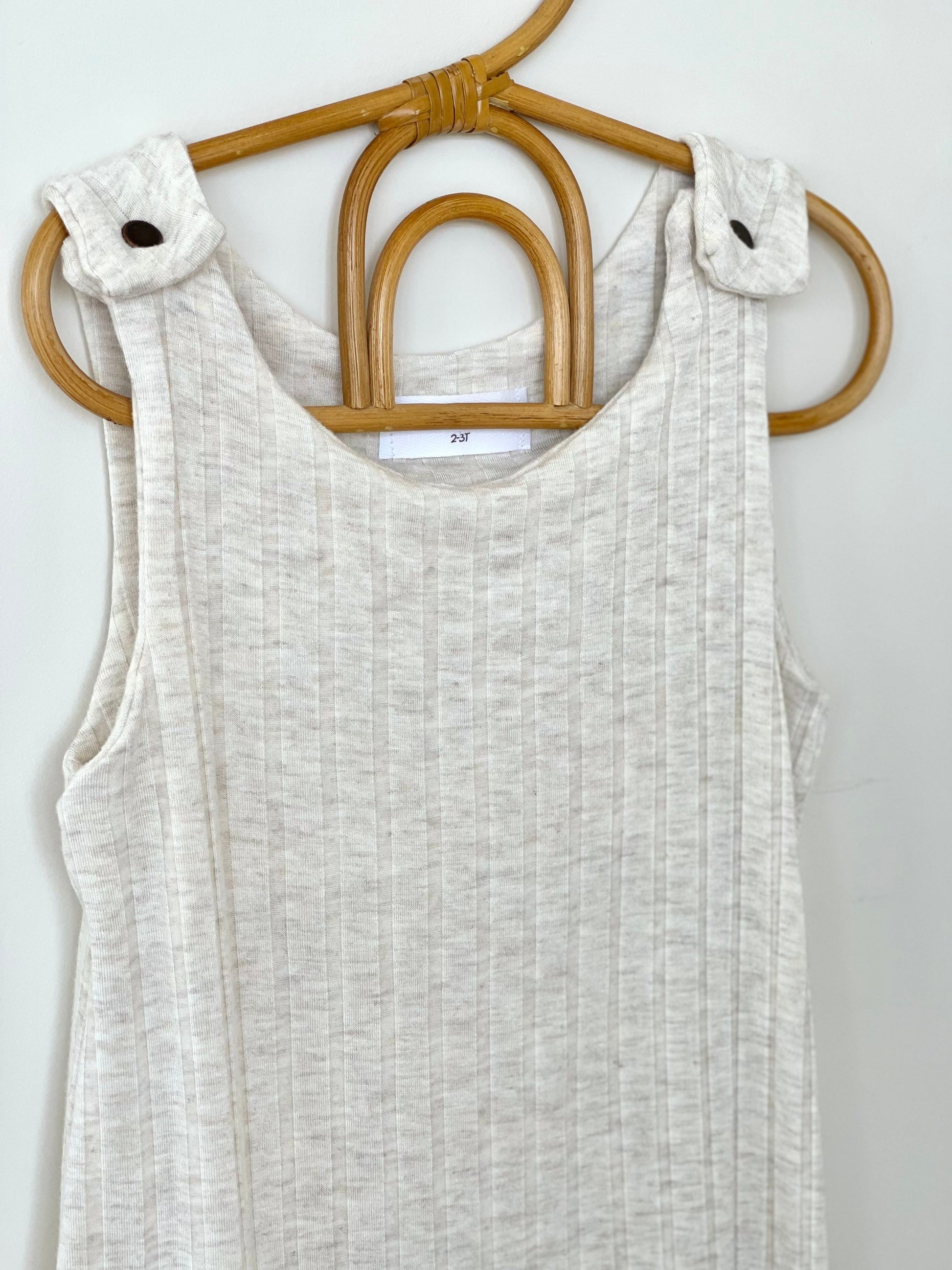 Oatmeal rib summer tank romper, gender neutral, overalls, sleeveless romper, baby boy clothes, baby girl clothes, beach outfit, boho.