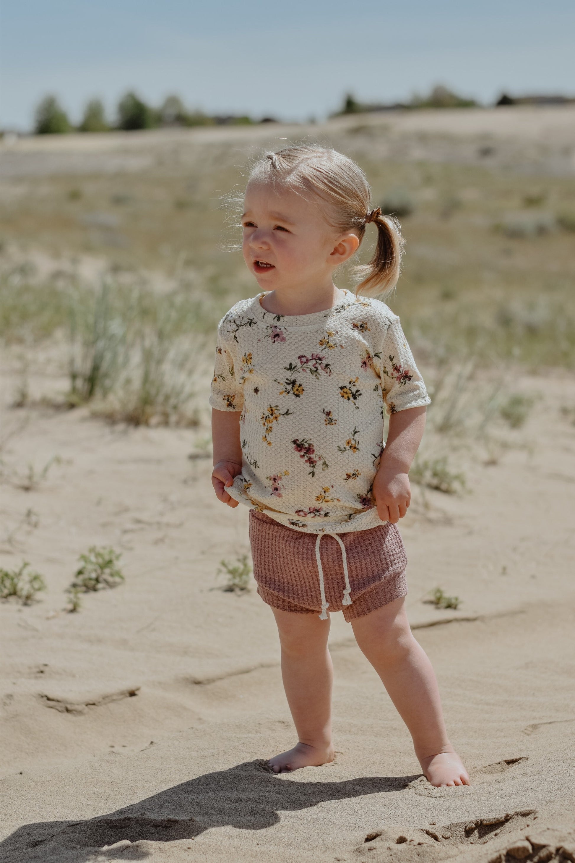 Summer baby girl clothes, floral girl clothes, bummies outfit, two-piece, toddler girl outfit, short sleeve, vintage summer outfit - Laylie