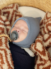 Load image into Gallery viewer, blue baby boy pixie hat
