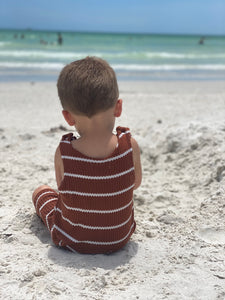 toddler boy beach summer romper