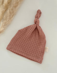 newborn girl warm knot hat