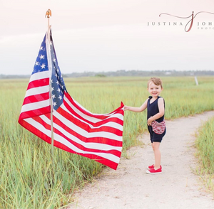 patriotic toddler romper