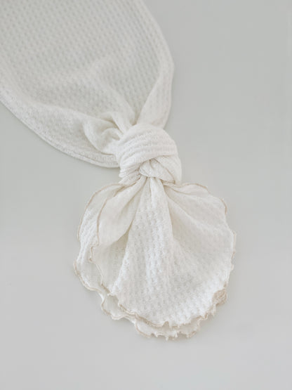 white knot gown for babies