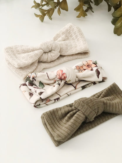 ribbed newborn headbands