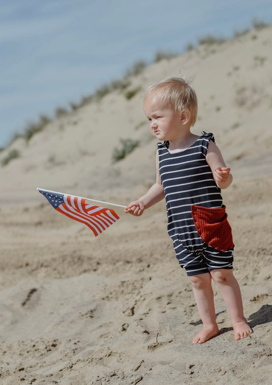 baby 4th of july romper