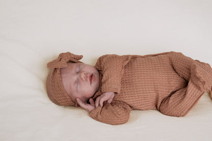 spring baby girl footie outfit, infant girl back flap outfit, practical baby outfit for easy changing and sleeping.