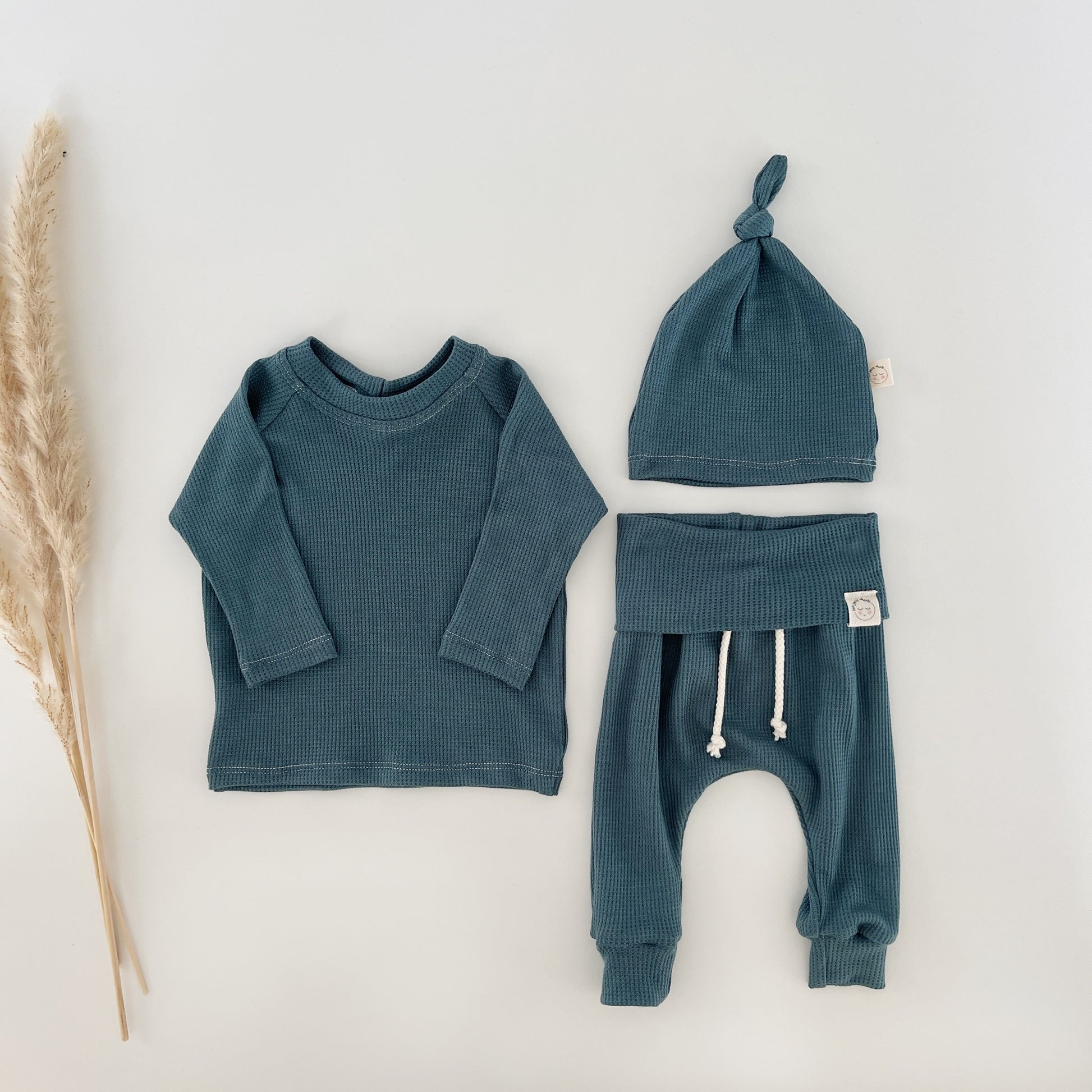 handmade teal newborn boy clothes