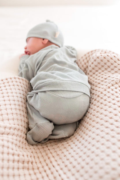 Mint Back Flap Footie