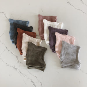 waffle knit gender neutral baby hats