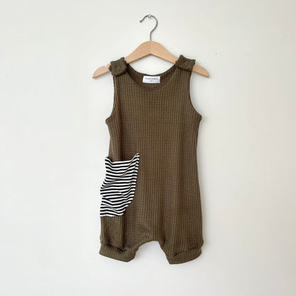 Green Pocket Romper