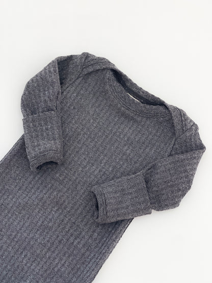 Waffle baby gown