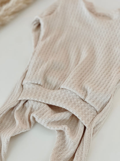 butt flap footie outfit