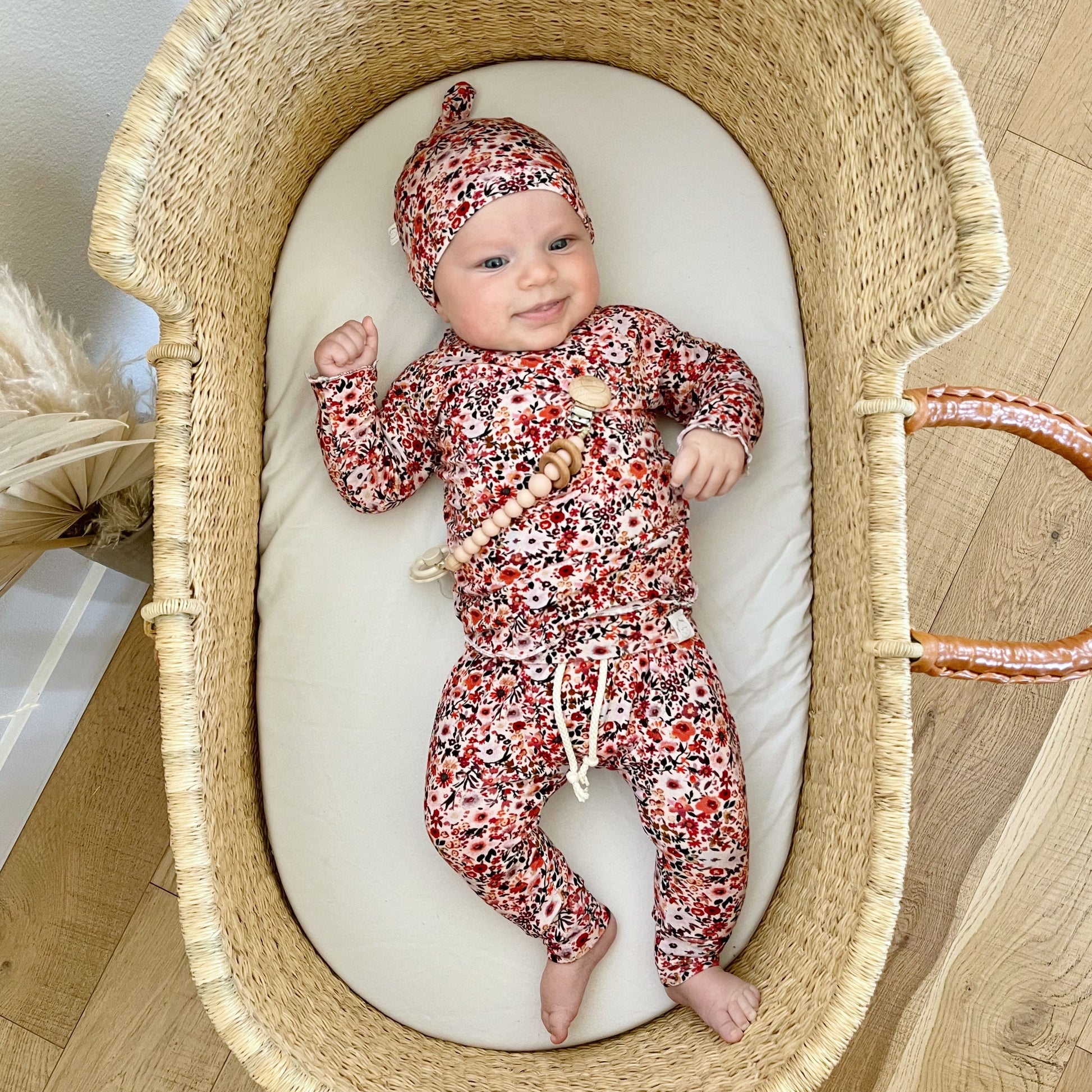 newborn floral coming home outfit