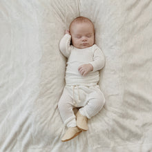 Load image into Gallery viewer, white waffle baby clothes
