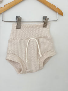 cream waffle baby bloomers