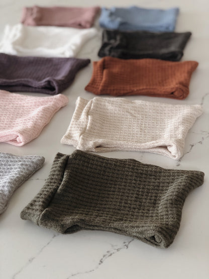 newborn waffle knit pixie hats