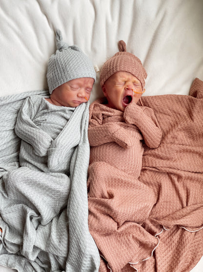 Mint Waffle Knot Gown