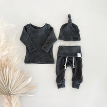 Load image into Gallery viewer, gray newborn boy coming home outfit
