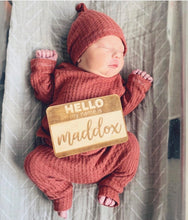 Load image into Gallery viewer, handmade newborn boy going home outfit
