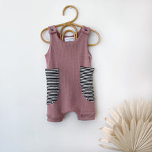 Load image into Gallery viewer, Mauve Pocket Romper
