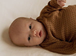warm newborn waffle knit clothes
