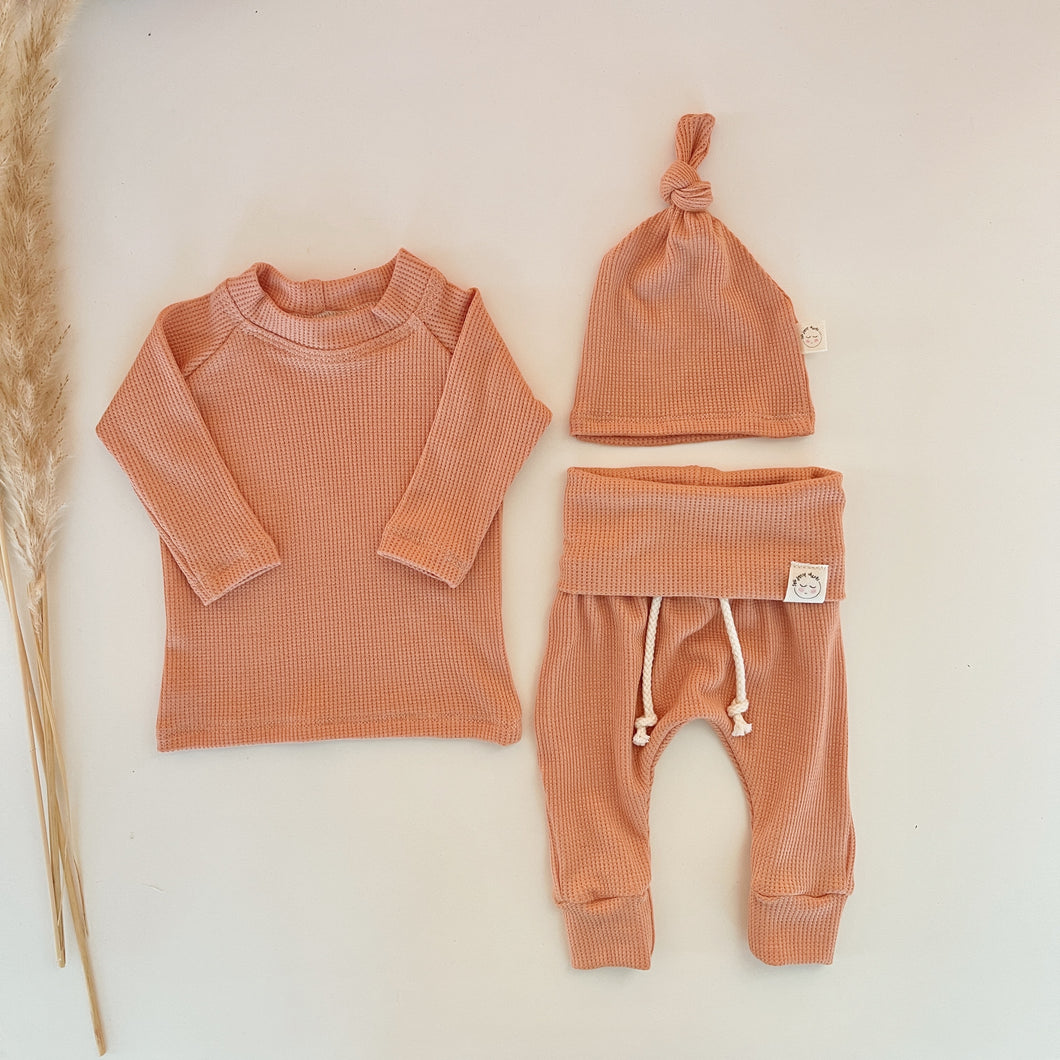 Peach Waffle Set