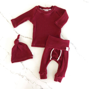 red newborn baby pajamas