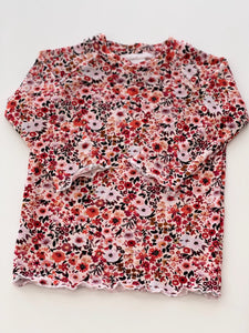 long sleeve baby girl floral shirt