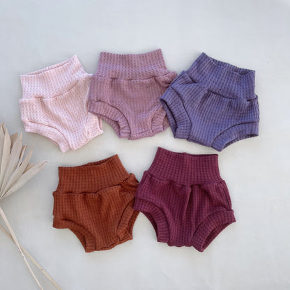 baby girl waffle bloomers
