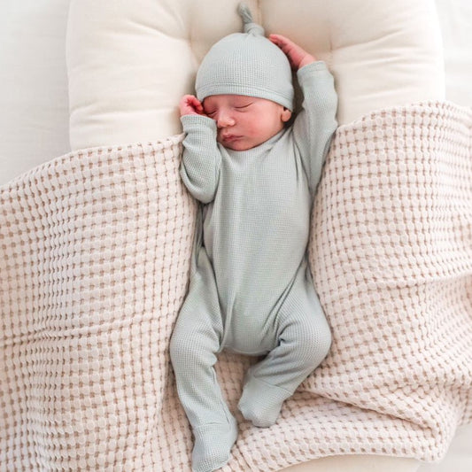 infant baby boy footie sleeper
