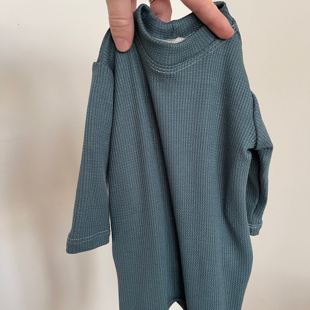 handmade baby boy coming home outfit in blue