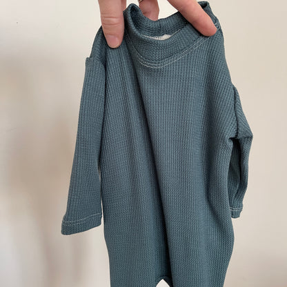 handmade baby boy coming home outfit in blue