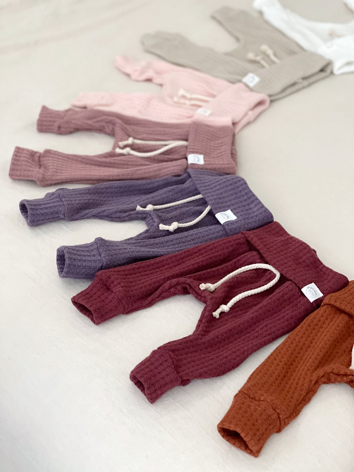 a variety of baby pants